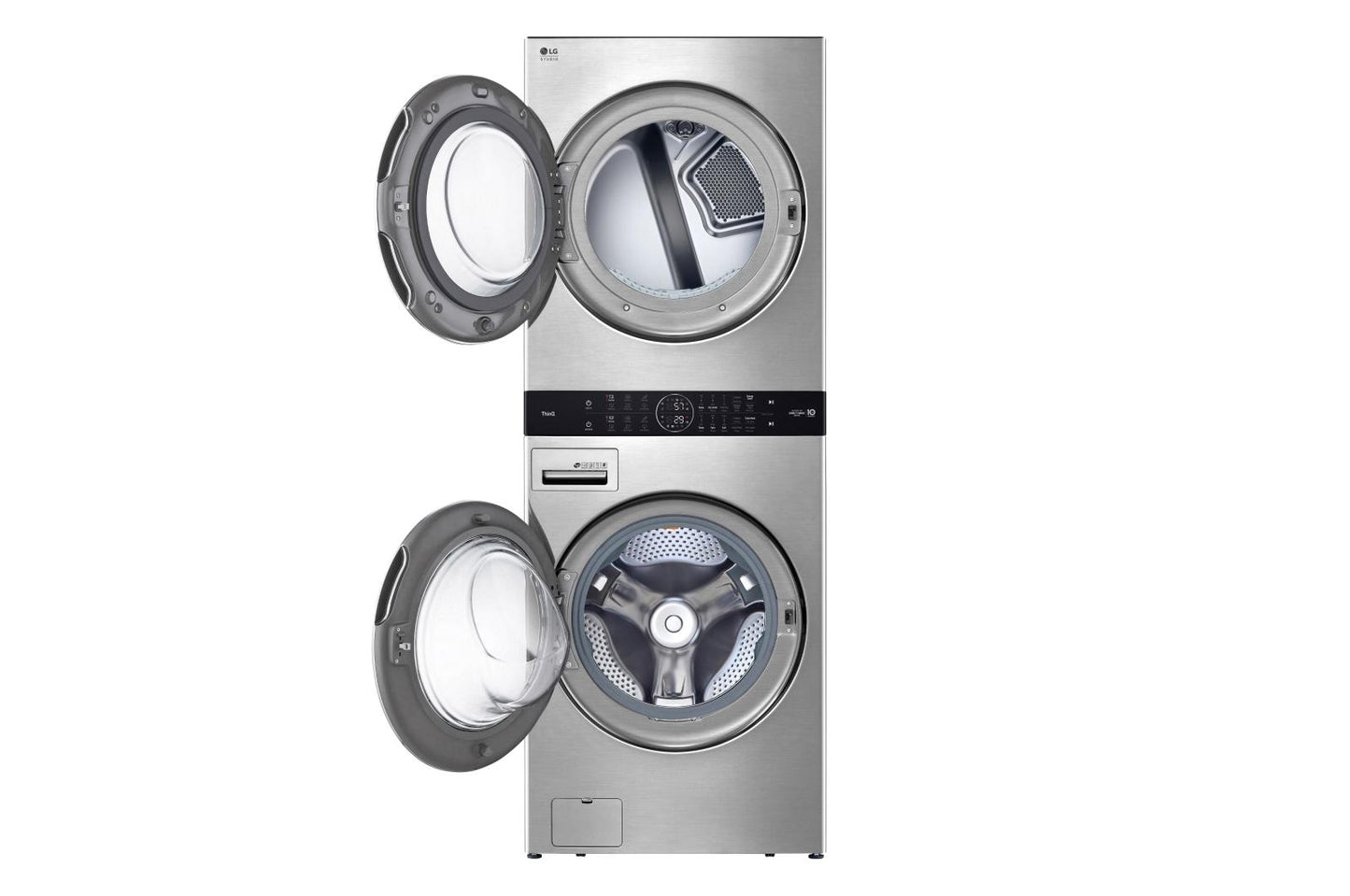 LG STUDIO Single Unit Front Load WashTower™ with Center Control™ 5.0 cu. ft. Washer and 7.4 cu. ft. Electric Dryer