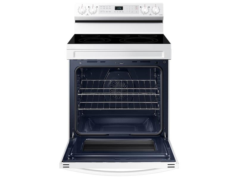 6.3 cu. ft. Smart Freestanding Electric Range with No-Preheat Air Fry & Convection in White