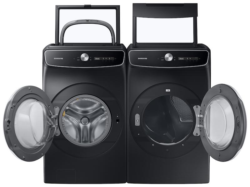 Samsung 6.0 cu. ft. Total Capacity Smart Dial Washer with FlexWash™ and Super Speed Wash in Brushed Black