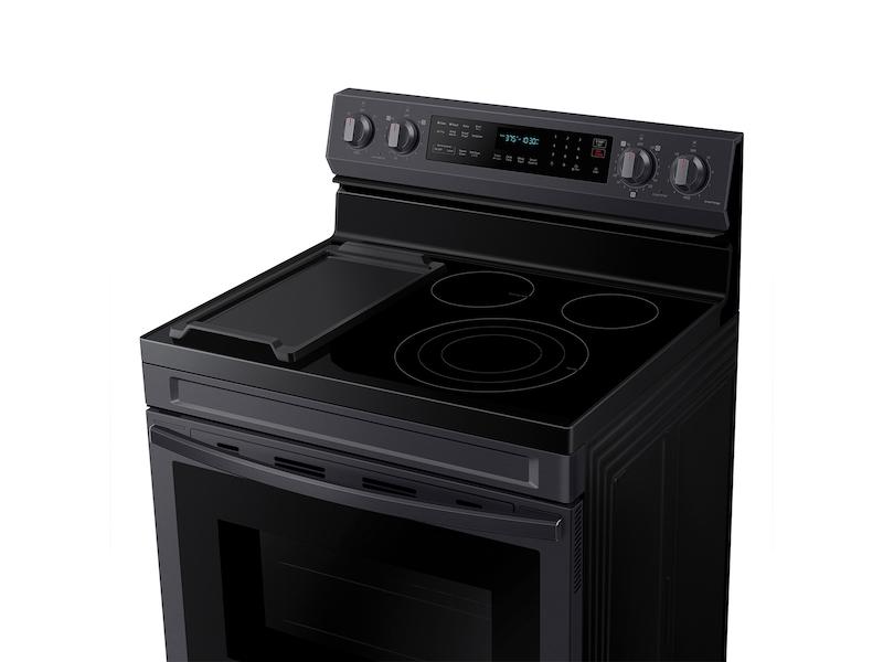 Samsung NE63A6711SG 6.3 cu. ft. Smart Freestanding Electric Range with No-Preheat Air Fry, Convection+ & Griddle in Black Stainless Steel