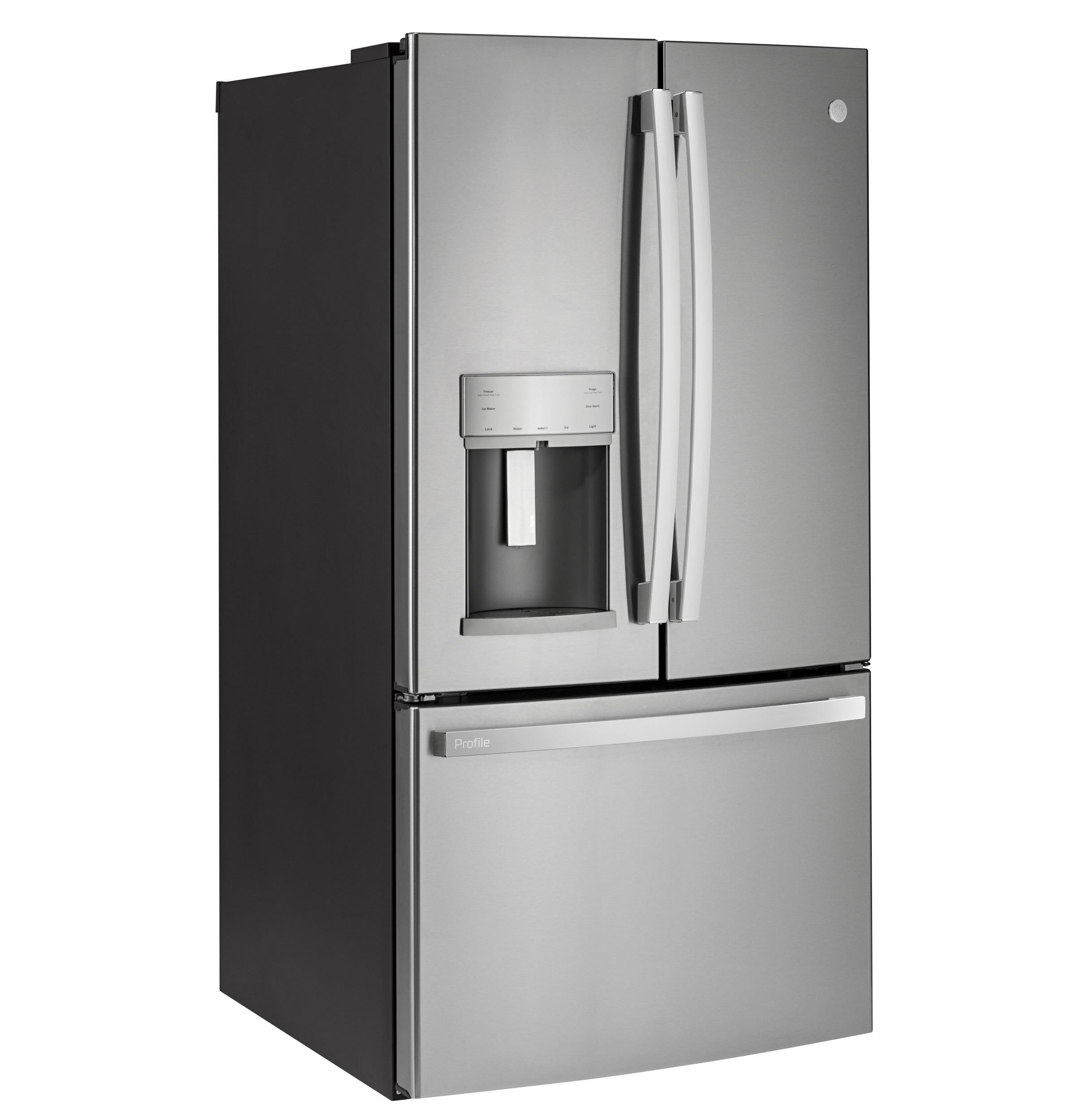 PYD22KYNFS GE Profile™ 22.1 Cu. Ft. Counter-Depth Fingerprint Resistant French-Door Refrigerator with Door In Door and Hands-Free AutoFill
