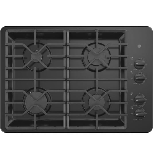 JGP3030DLBB GE® 30" Built-In Gas Cooktop with Dishwasher-Safe Grates