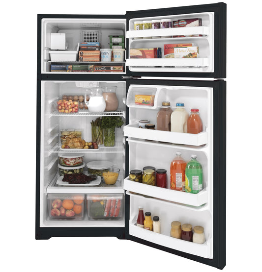 GIE18DTNRBB GE® ENERGY STAR® 17.5 Cu. Ft. Top-Freezer Refrigerator