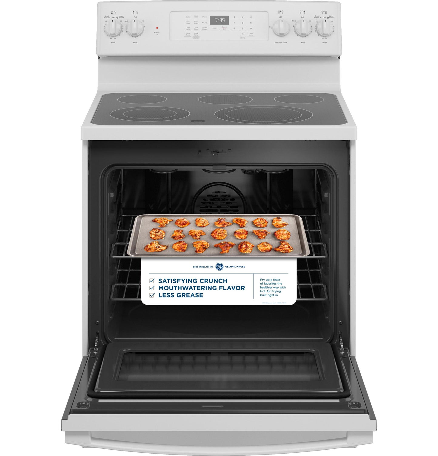 GE® 30" Free-Standing Electric Convection Range with No Preheat Air Fry