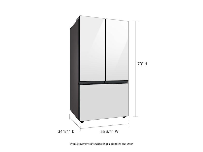 Samsung RF30BB660012AA Bespoke 3-Door French Door Refrigerator (30 cu. ft.) with Beverage Center™ in White Glass