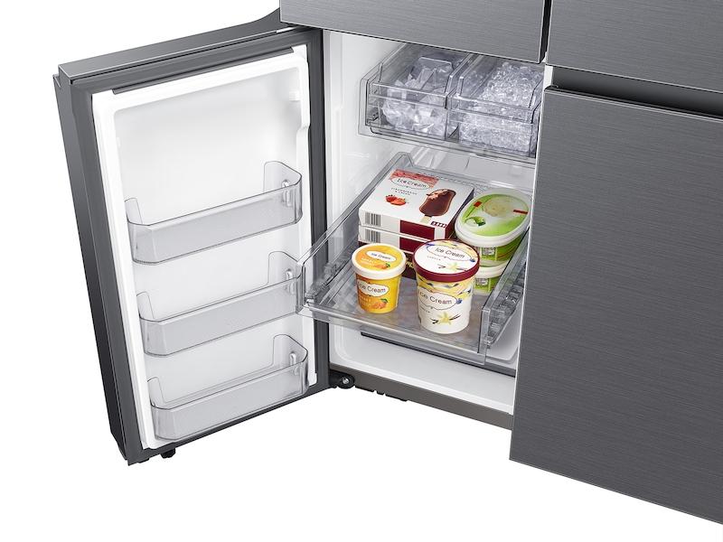 23 cu. ft. Smart Counter Depth 4-Door Flex™ Refrigerator with Beverage Center and Dual Ice Maker in Black Stainless Steel
