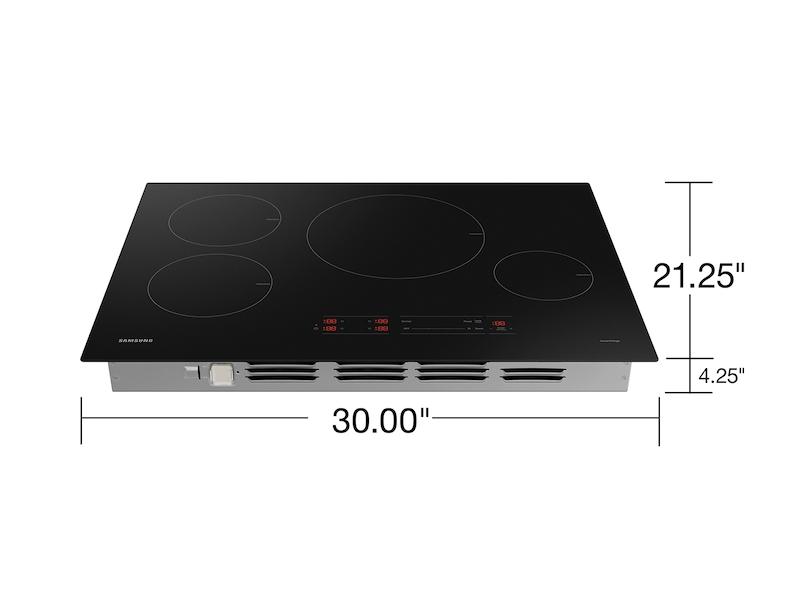 Samsung 30" Smart Induction Cooktop with Wi-Fi in Black