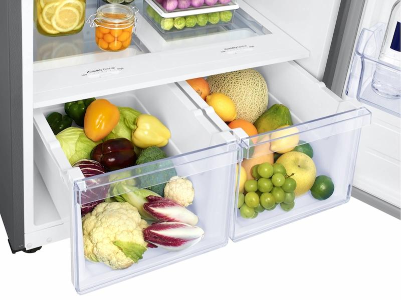 Samsung 21 cu. ft. Top Freezer Refrigerator with FlexZone™ in Stainless Steel