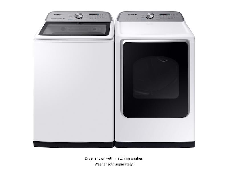 Samsung DVE54R7600W DV7600 7.4 cu. ft. Electric Dryer with Steam Sanitize+ in White