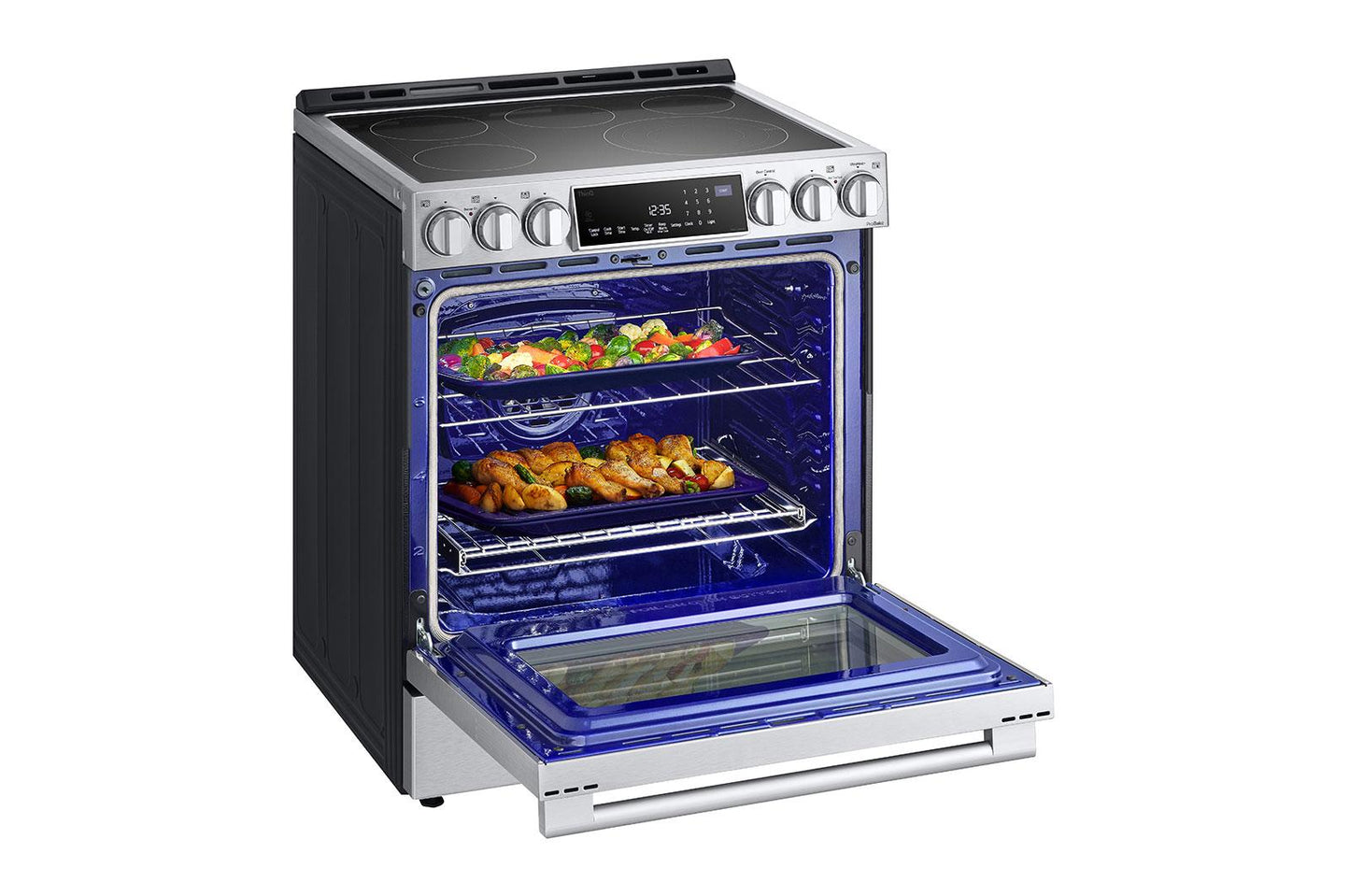 LSES6338F LG STUDIO 6.3 cu. ft. InstaView® Electric Slide-in Range with ProBake Convection® and Air Fry