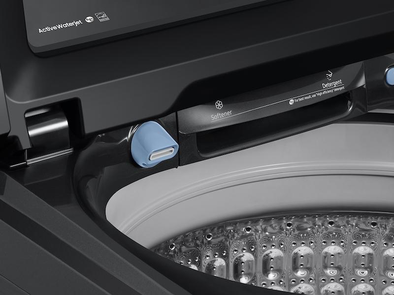 Samsung WA50R5200AV 5.0 cu. ft. Capacity Top Load Washer with Active WaterJet in Brushed Black