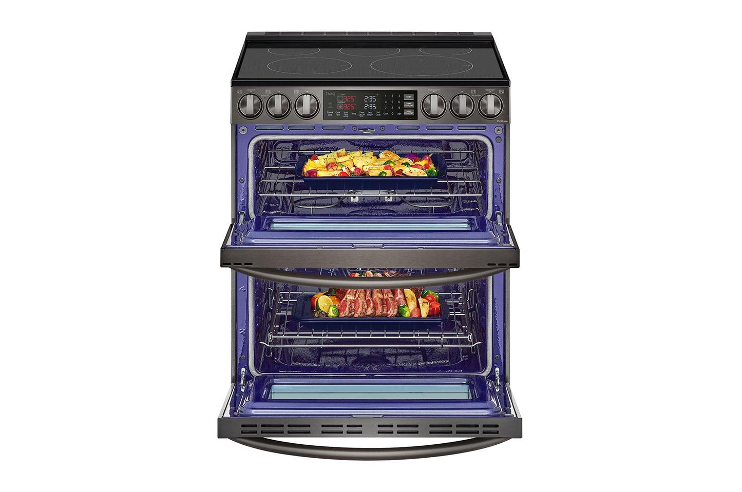 Lg LTEL7337D 7.3 cu. ft. Smart Electric Double Oven Slide-in Range with InstaView®, ProBake® Convection, Air Fry, and Air Sous Vide