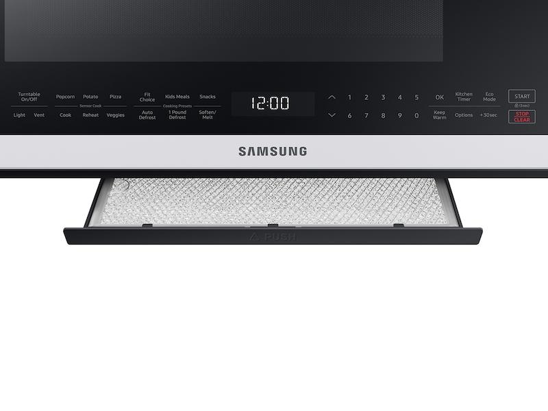 Samsung Bespoke Over-the-Range Microwave 2.1 cu. ft. with Sensor Cooking in White Glass