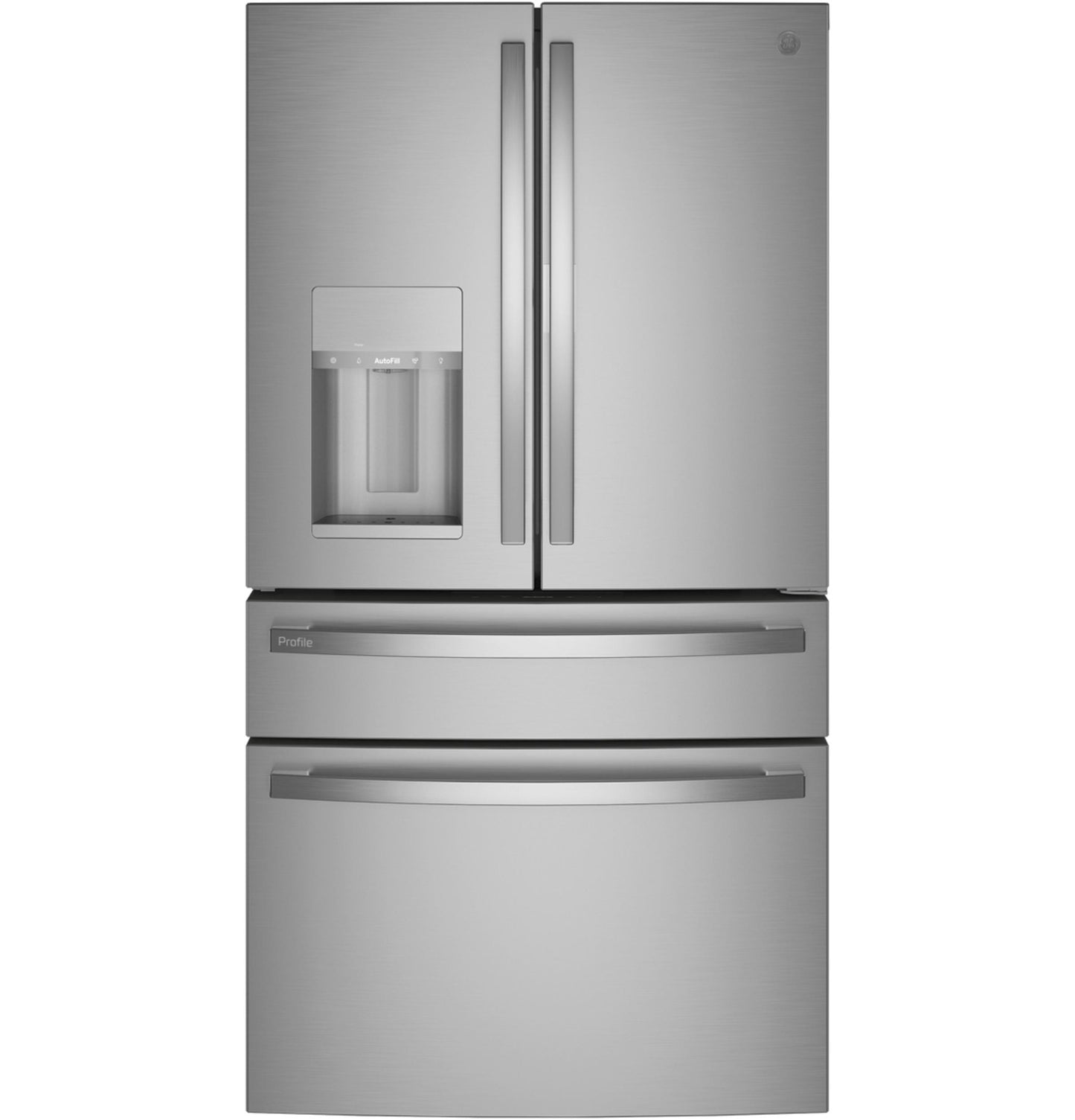 PVD28BYNFS GE Profile™ ENERGY STAR® 27.9 Cu. Ft. Smart Fingerprint Resistant 4-Door French-Door Refrigerator with Door In Door