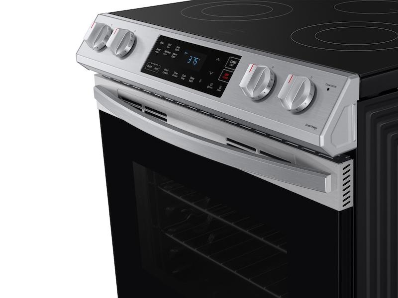 SAMSUNG 6.3 cu. ft. Smart Slide-in Electric Range in Stainless Steel