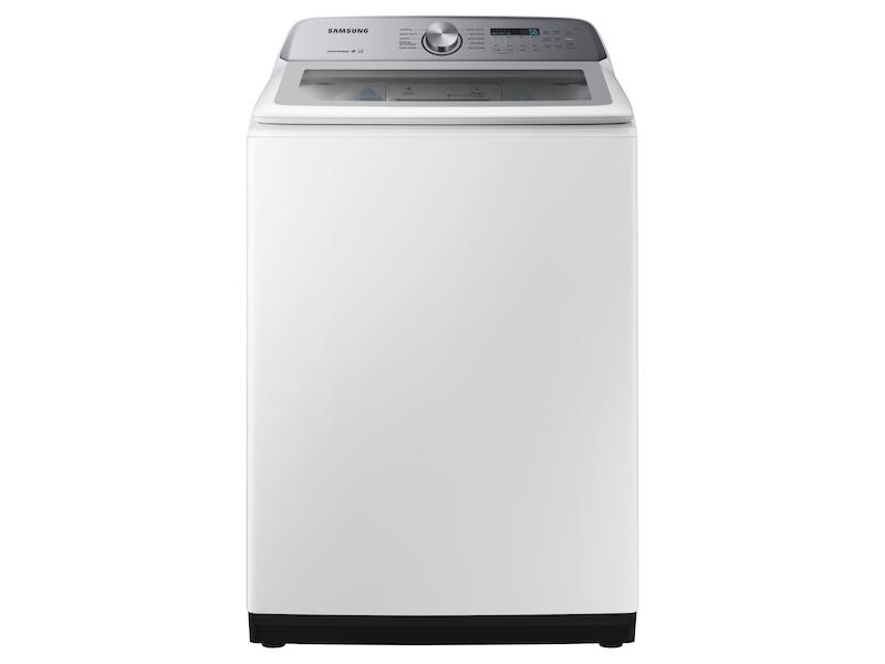 Samsung WA49B5205AW 4.9 cu. ft. Capacity Top Load Washer with ActiveWave™ Agitator and Active WaterJet in White