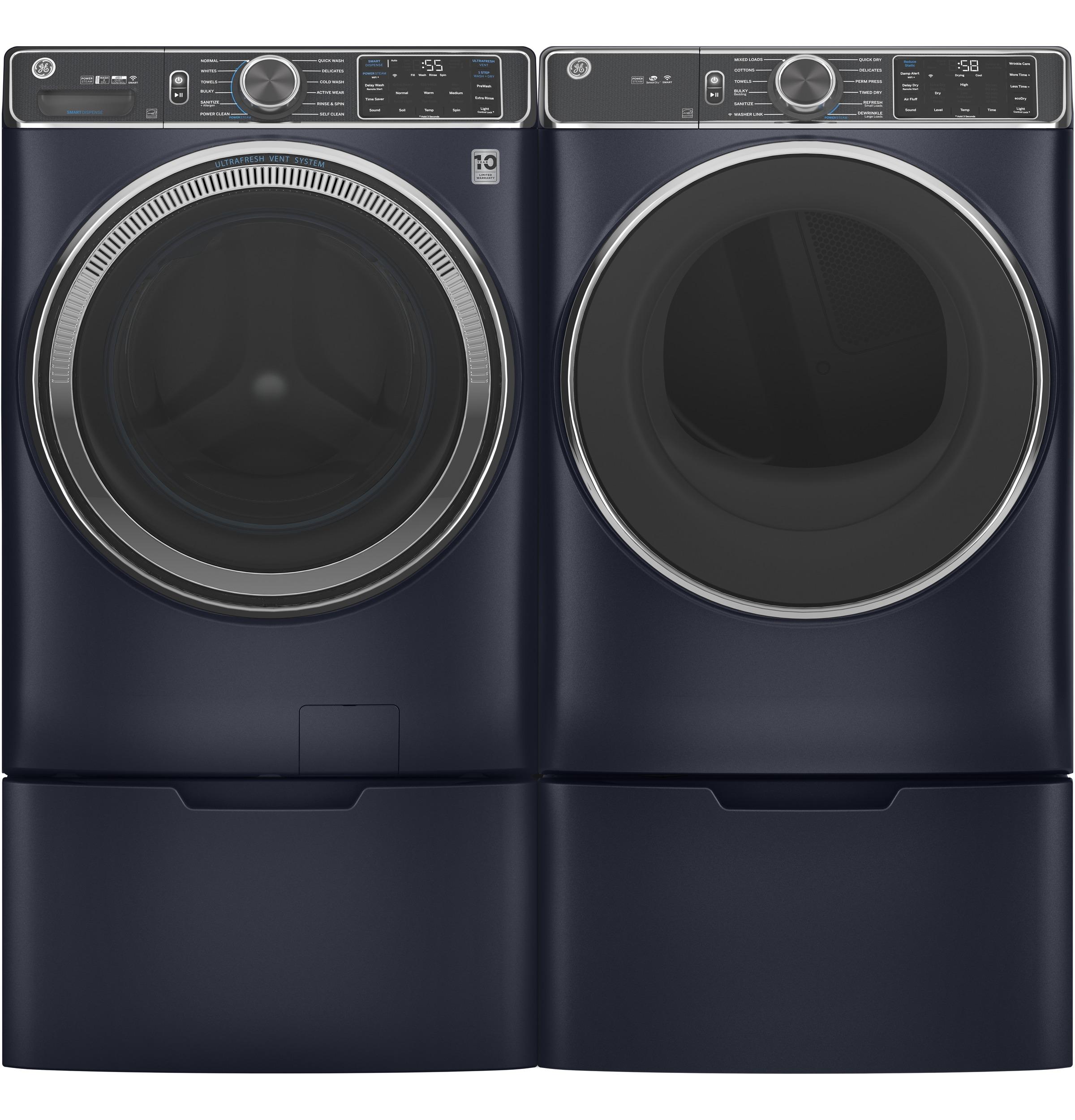 GE® ENERGY STAR® 7.8 cu. ft. Capacity Smart Front Load Electric Dryer with Steam and Sanitize Cycle