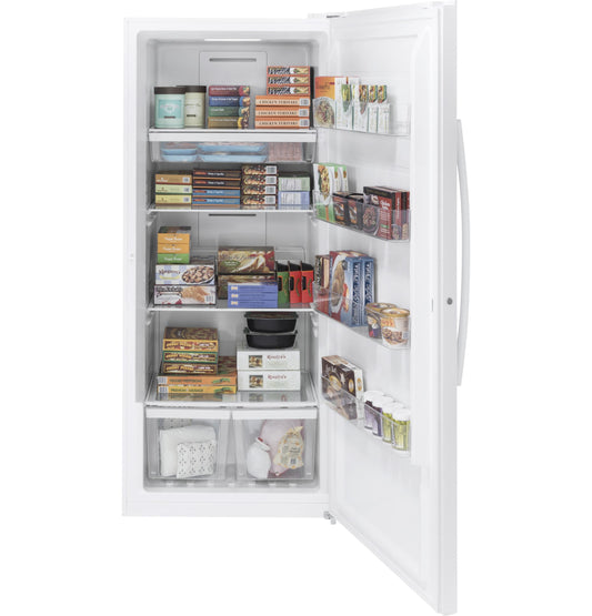FUF21DLRWW GE® ENERGY STAR® 21.3 Cu. Ft. Frost-Free Garage Ready Upright Freezer
