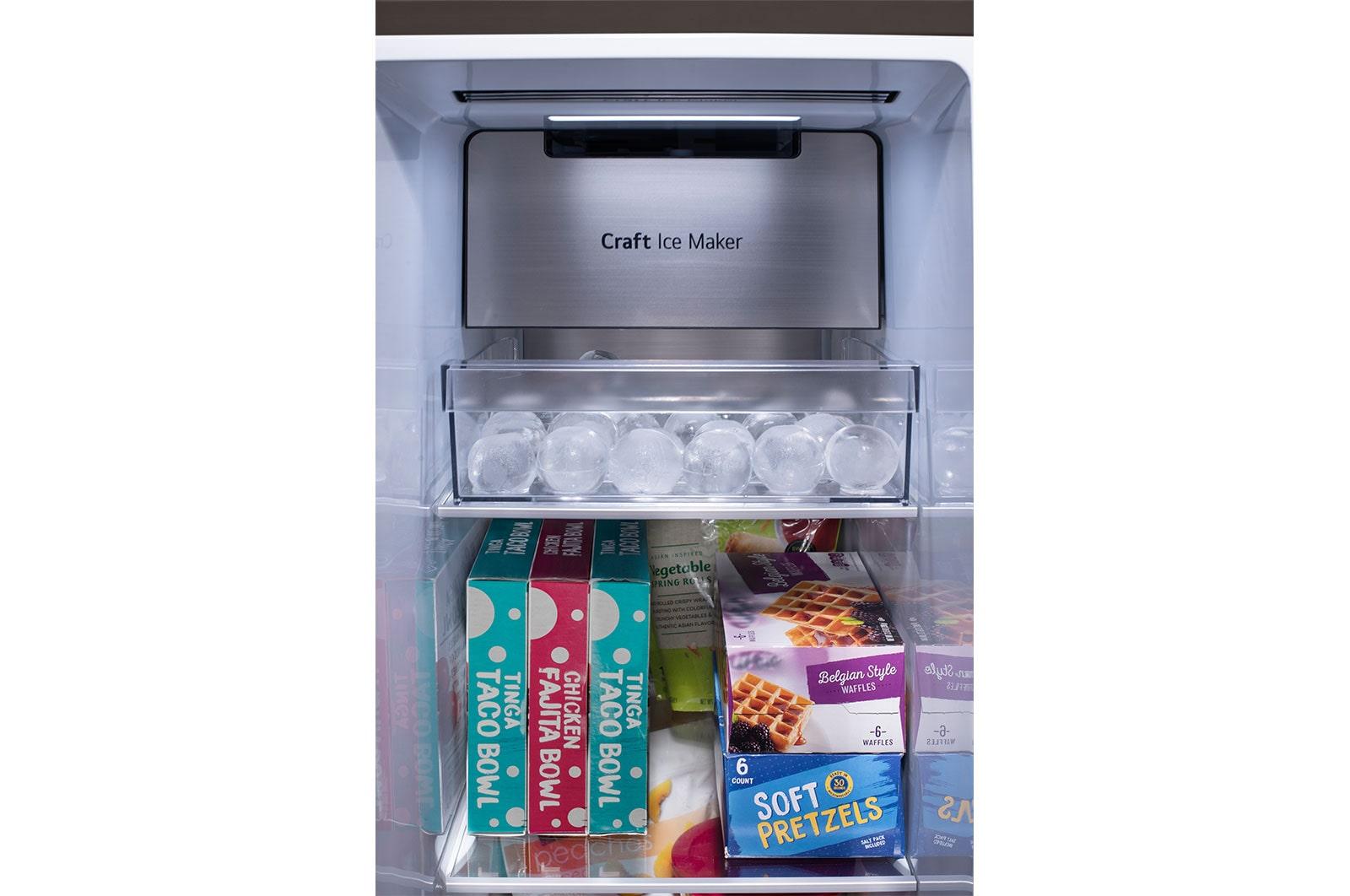 Lg LRSOC2306D 23 cu. Ft. Side-By-Side Counter-Depth InstaView® Refrigerator with Craft Ice™