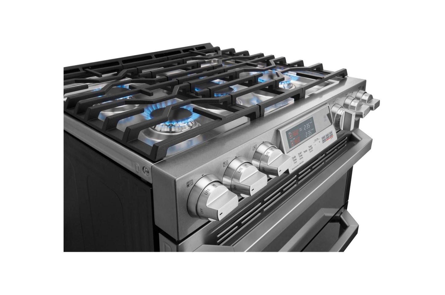 LUTD4919SN LG SIGNATURE 7.3 cu. ft. Smart Wi-Fi Enabled Dual Fuel Double Oven Range with ProBake Convection®