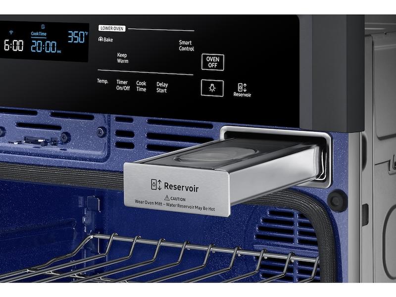 Samsung NV51K6650DG 30" Smart Double Electric Wall Oven with Steam Cook in Black Stainless Steel