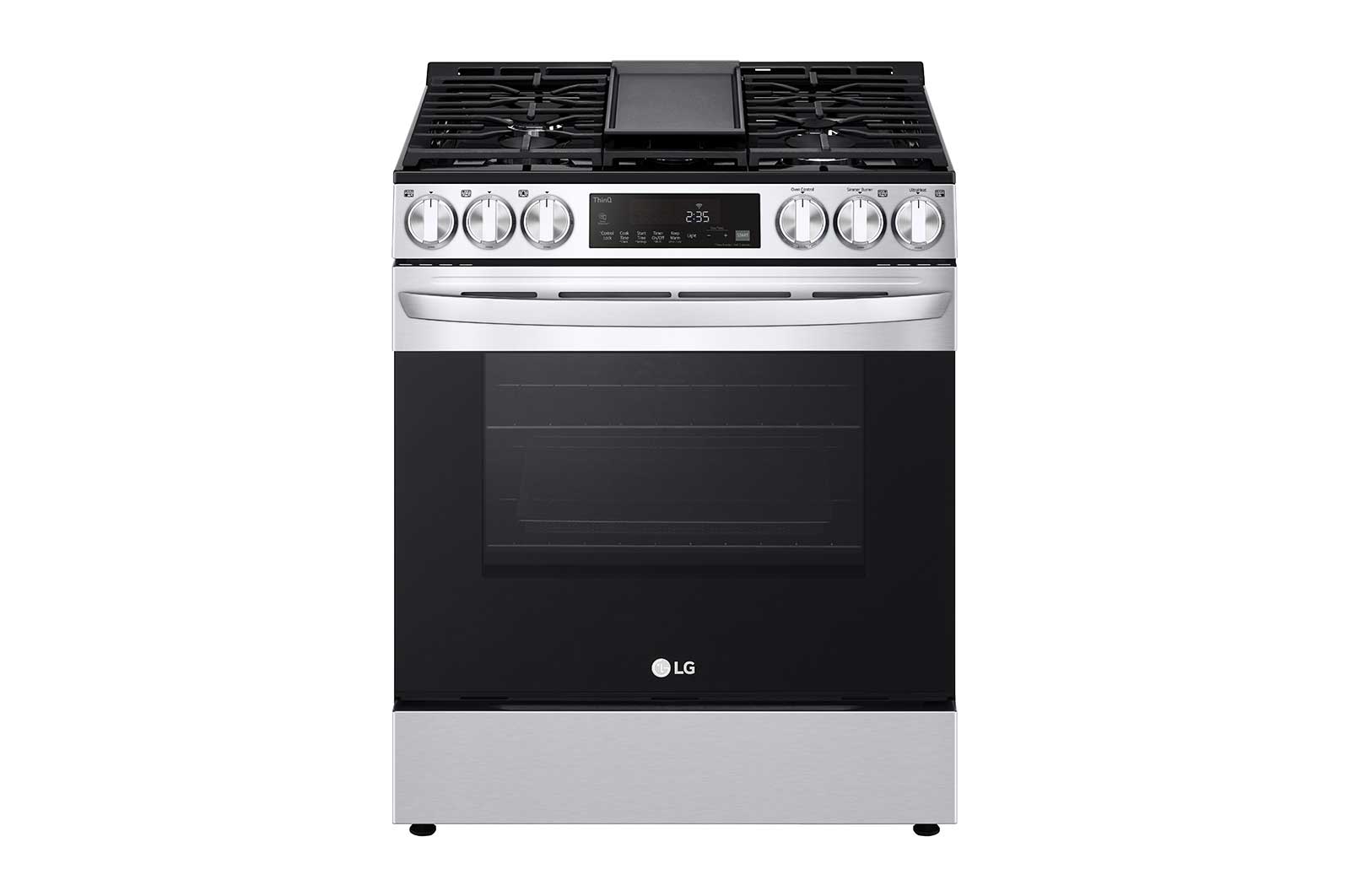Lg 5.8 cu ft. Smart Wi-Fi Enabled Fan Convection Gas Slide-in Range with Air Fry
