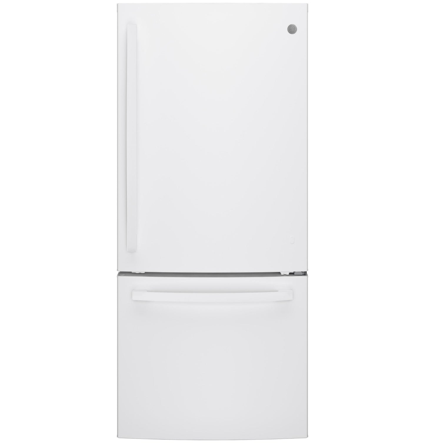 GDE21EGKWW GE® ENERGY STAR® 21.0 Cu. Ft. Bottom-Freezer Refrigerator