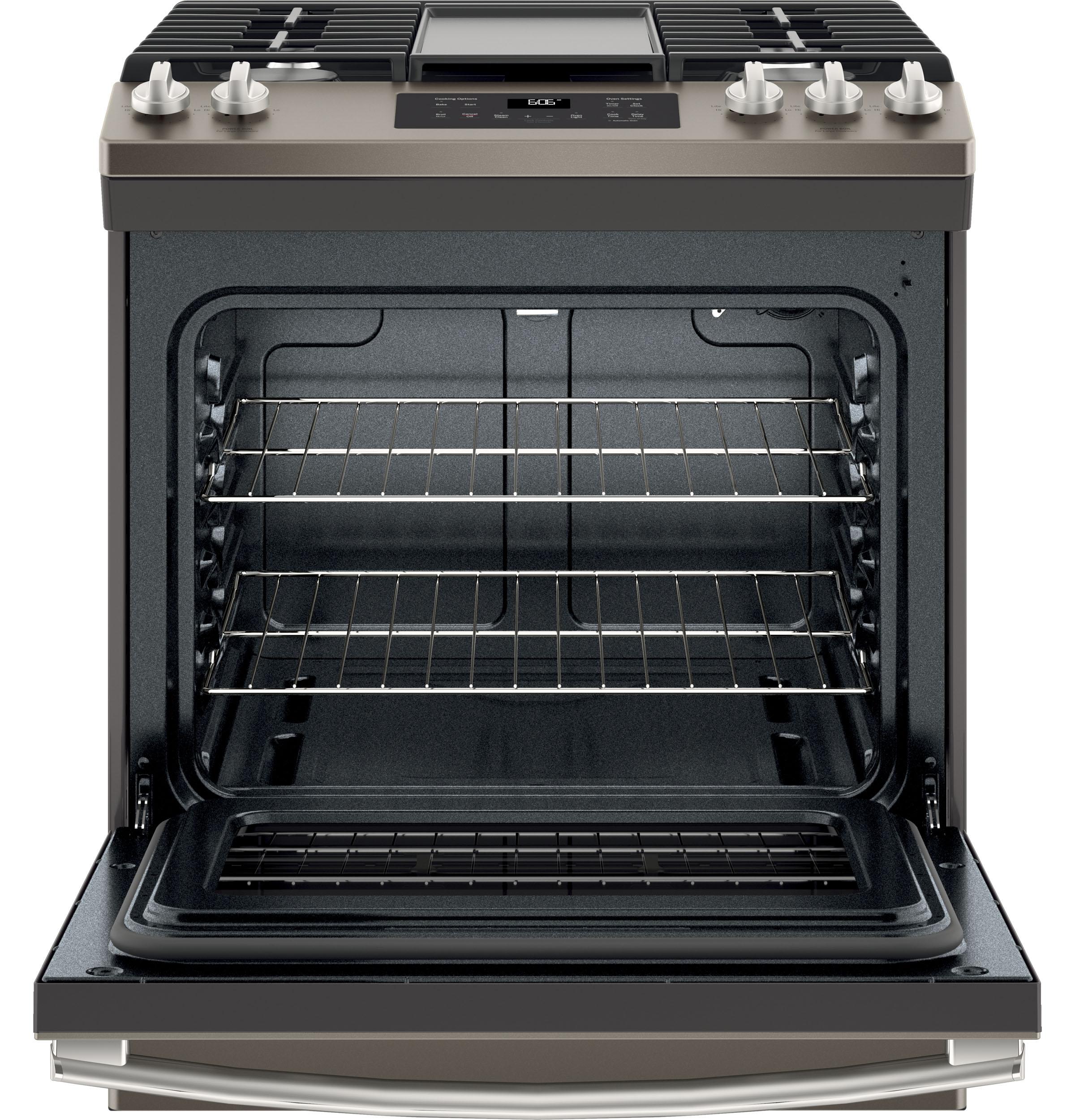 GE® 30" Slide-In Front Control Gas Range