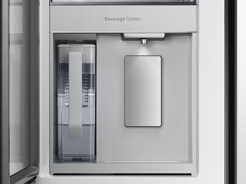 Samsung RF23BB860012AA Bespoke 4-Door French Door Refrigerator (23 cu. ft.) with Beverage Center™ in White Glass