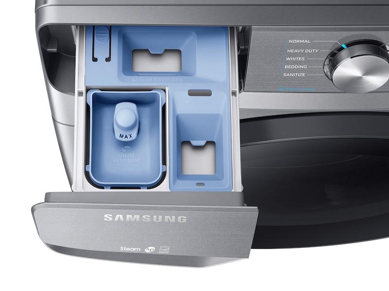 Samsung 4.5 cu. ft. Front Load Washer with Steam in Platinum