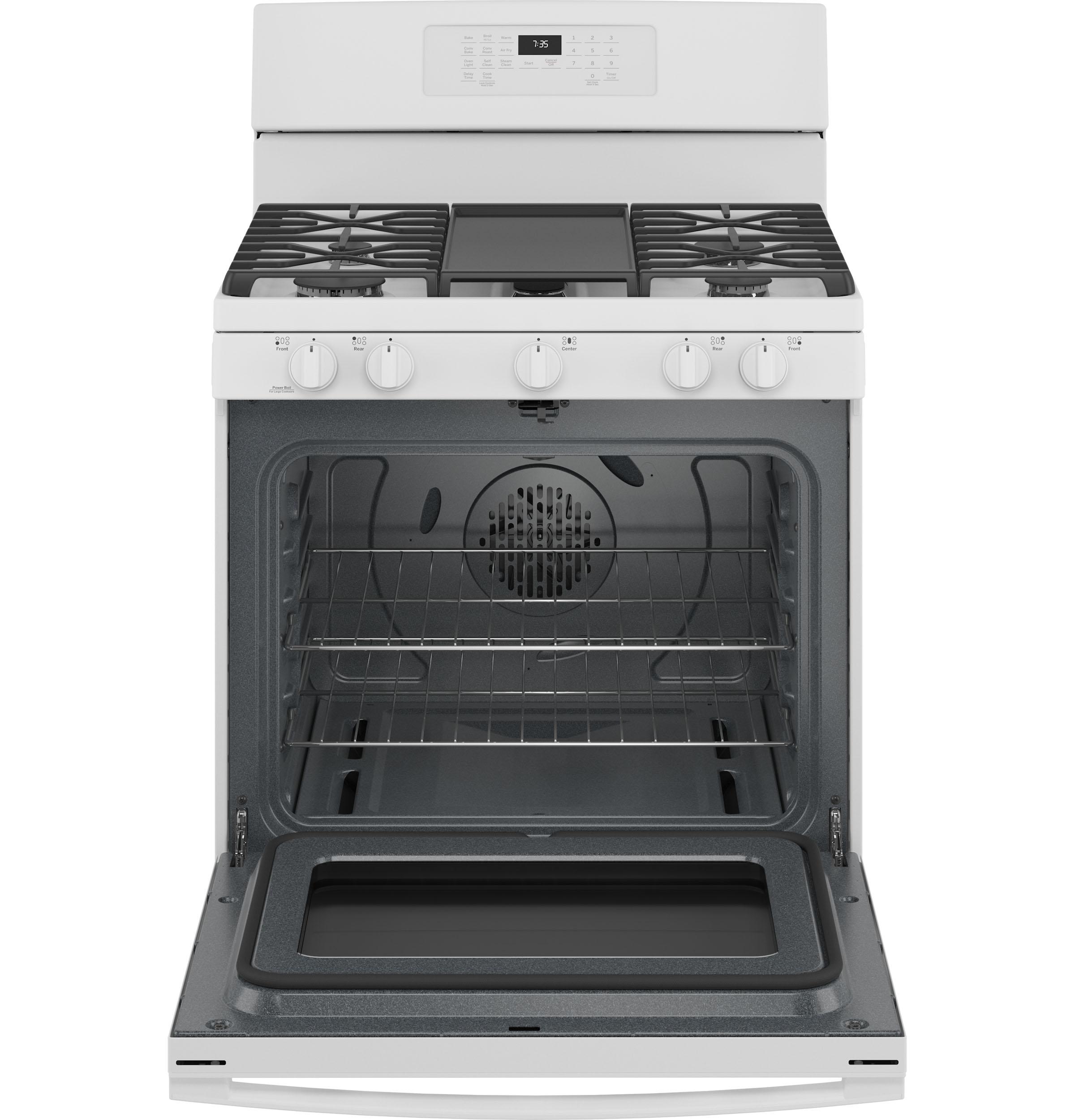 GE® 30" Free-Standing Gas Convection Range with No Preheat Air Fry