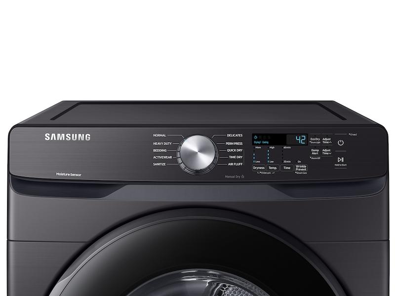 Samsung 7.5 cu. ft. Gas Dryer with Sensor Dry in Brushed Black