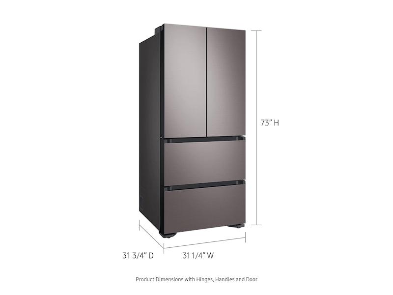 Samsung 17.3 cu. ft. Smart Kimchi & Specialty 4-Door French Door Refrigerator in Platinum Bronze