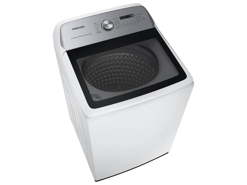 5.2 cu. ft. Large Capacity Smart Top Load Washer with Super Speed Wash in White