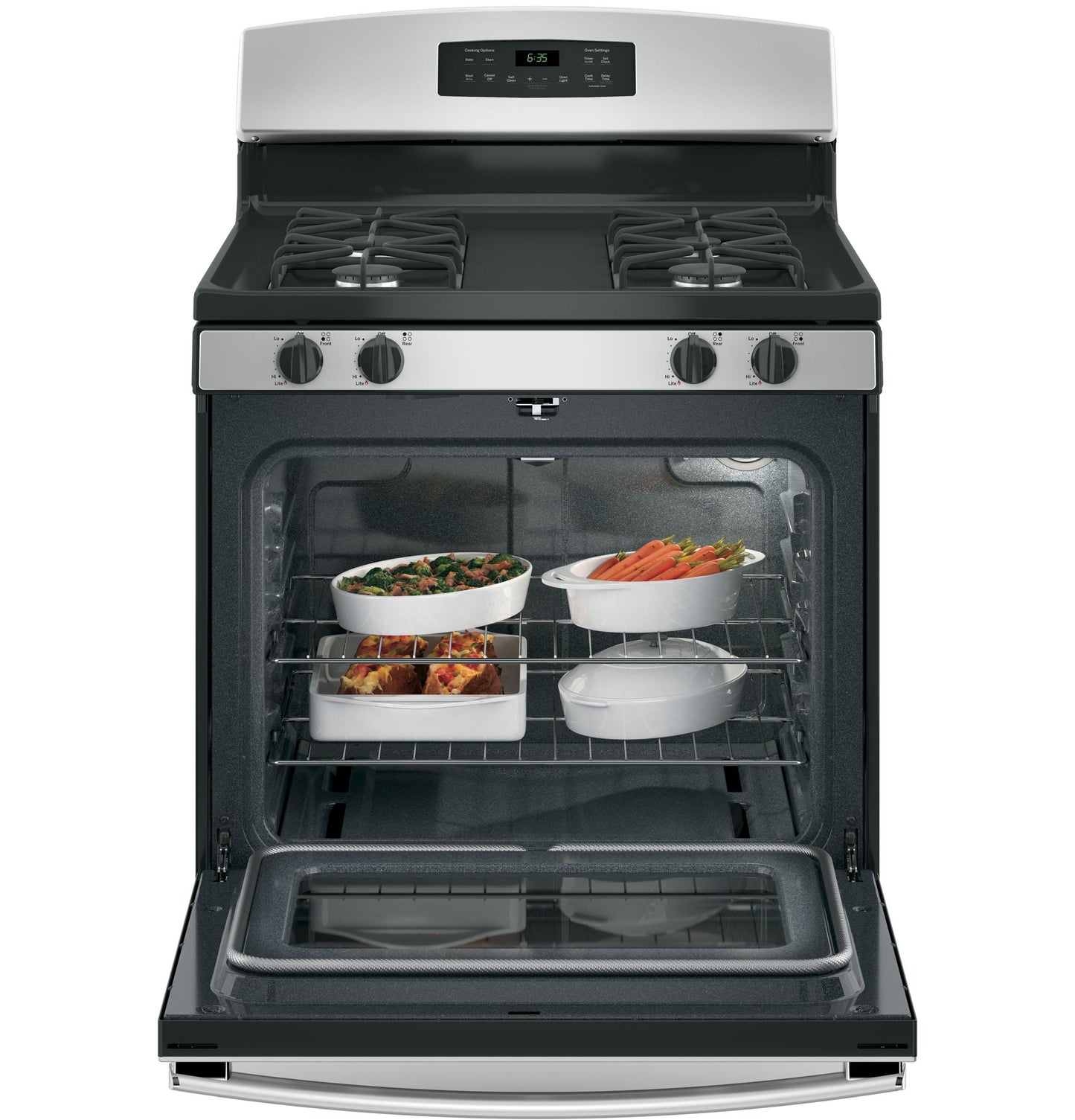 JGB635REKSS GE® 30" Free-Standing Gas Range