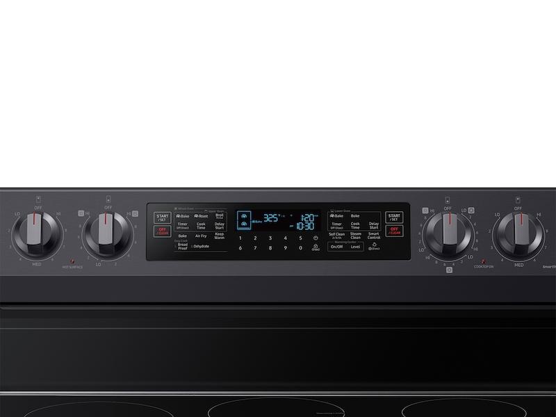 Samsung NE63A6751SG 6.3 cu. ft. Smart Freestanding Electric Range with Flex Duo™, No-Preheat Air Fry & Griddle in Black Stainless Steel
