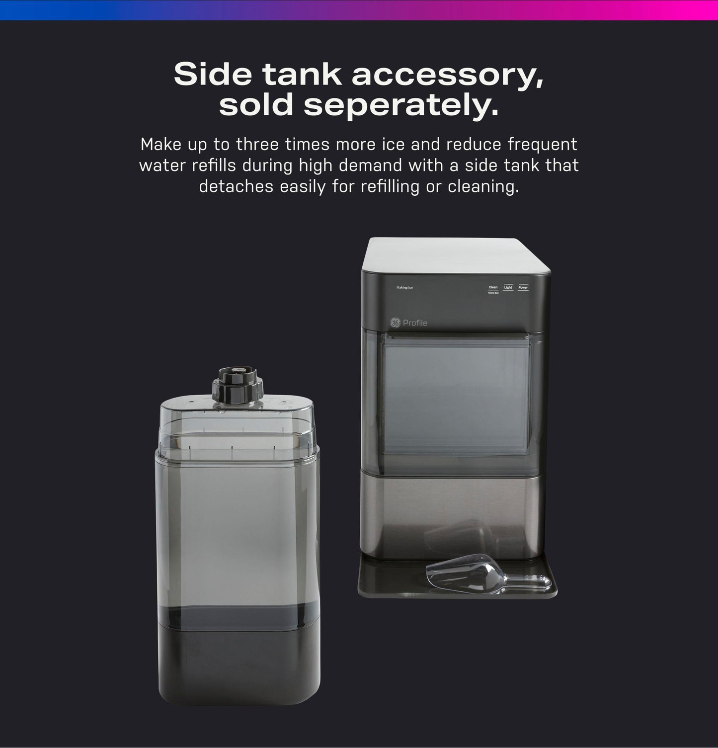 XPIO23BCBT GE Profile™ Opal™ 2.0 Nugget Ice Maker