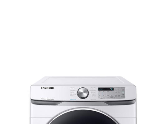 Samsung DVE45T6200W 7.5 cu. ft. Electric Dryer with Steam Sanitize+ in White