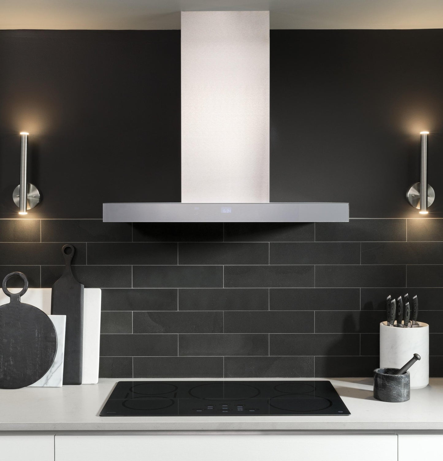 Ge Appliances UVW9361SLSS 36" Smart Designer Wall Mount Hood w/ Perimeter Venting