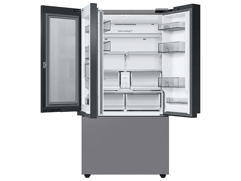 Samsung RF24BB6600QLAA Bespoke 3-Door French Door Refrigerator (24 cu. ft.) with Beverage Center™ in Stainless Steel