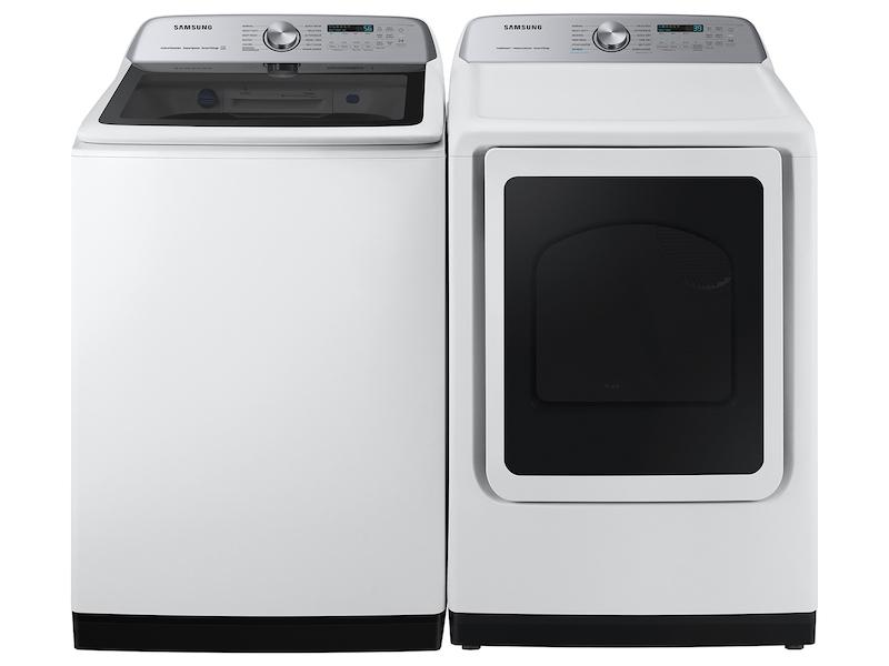 5.2 cu. ft. Large Capacity Smart Top Load Washer with Super Speed Wash in White