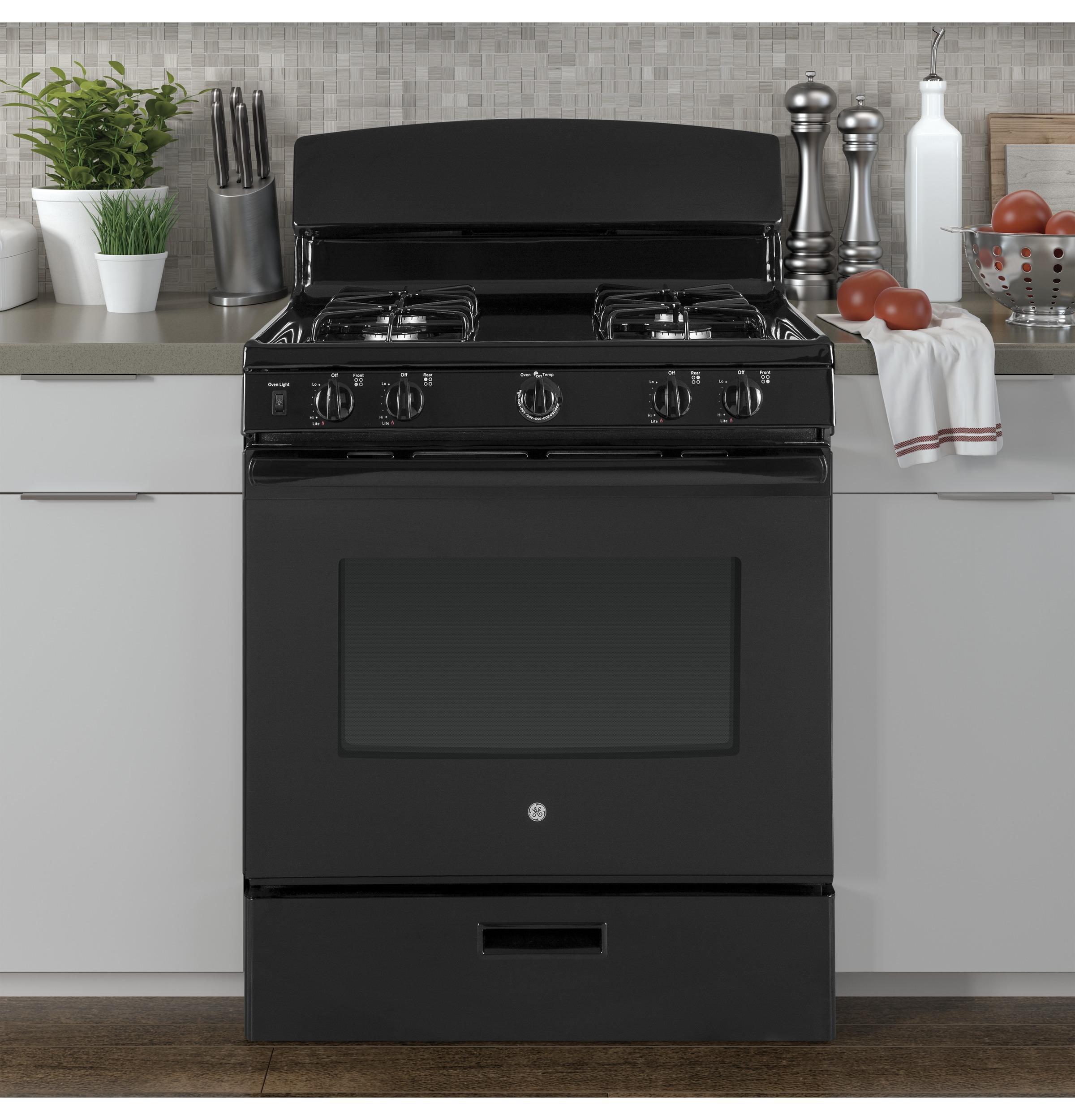 JGBS30DEKBB GE® 30" Free-Standing Gas Range