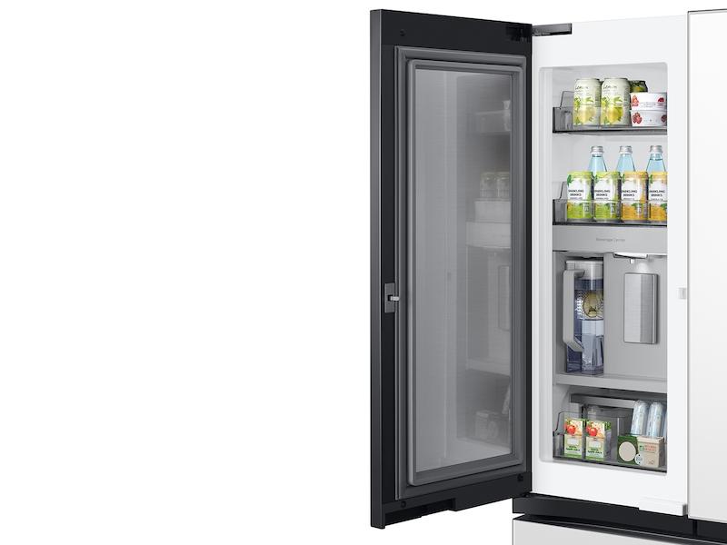 Bespoke 3-Door French Door Refrigerator (24 cu. ft.) with Beverage Center™ in White Glass