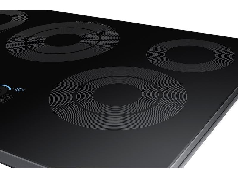 Samsung NZ30K7570RG 30" Smart Electric Cooktop with Sync Elements in Black Stainless Steel