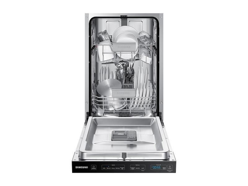 Whisper Quiet 46 dBA Dishwasher in Black Stainless Steel