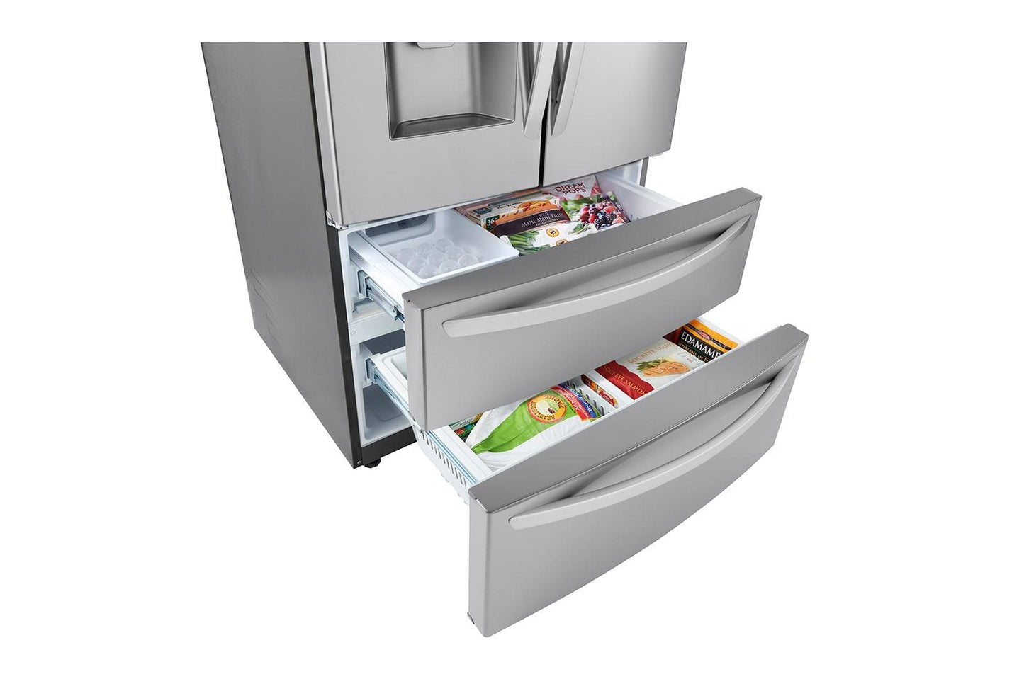 Lg 28 cu ft. Smart Double Freezer Refrigerator with Craft Ice™