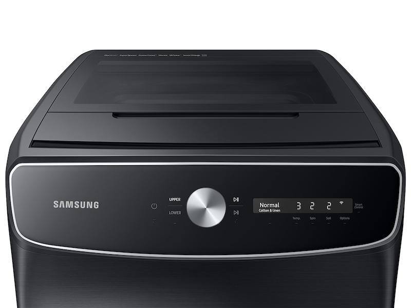 Samsung WV60A9900AV 6.0 cu. ft. Total Capacity Smart Dial Washer with FlexWash™ and Super Speed Wash in Brushed Black