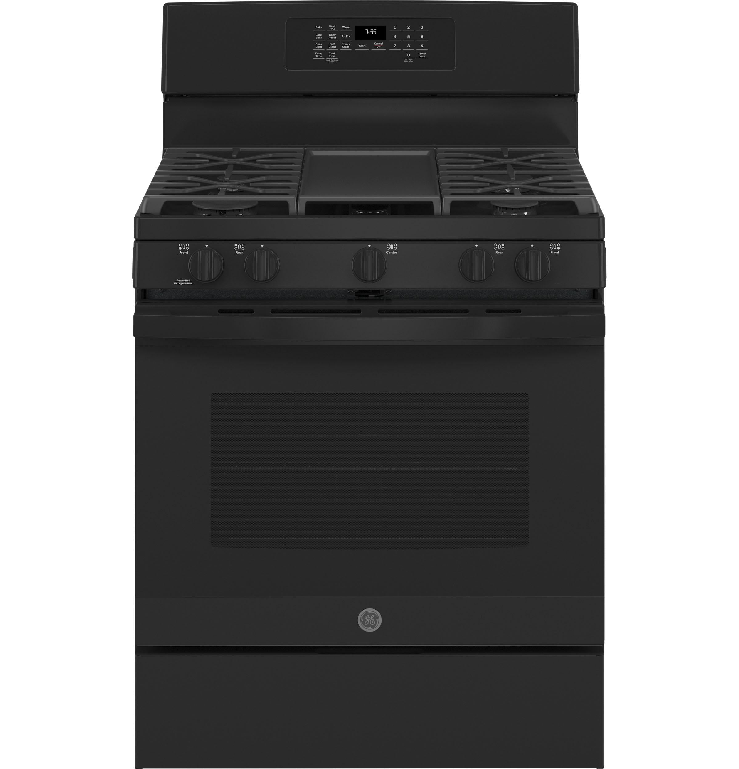 GE® 30" Free-Standing Gas Convection Range with No Preheat Air Fry