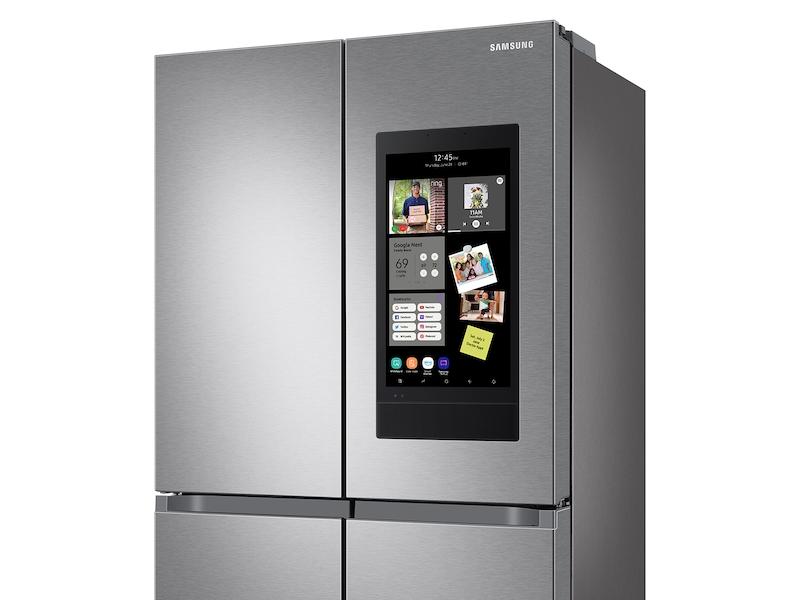 23 cu. ft. Smart Counter Depth 4-Door Flex™ refrigerator with Family Hub™ and Beverage Center in Stainless Steel