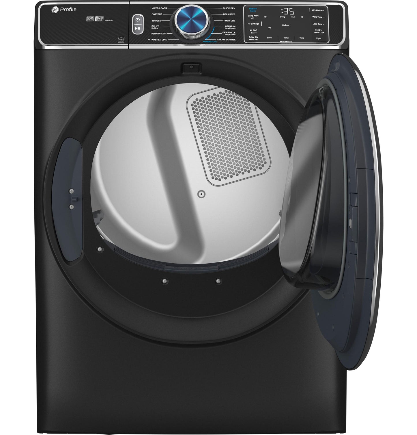 PFD95ESPTDS GE Profile™ ENERGY STAR® 7.8 cu. ft. Capacity Smart Front Load Electric Dryer with Steam and Sanitize Cycle